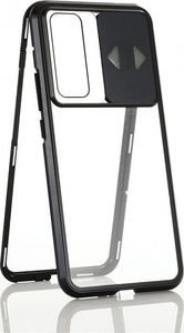 Wozinsky Wozinsky Magnetic Cam Slider Case magnetyczne etui 360 na cały telefon szkło na ekran osłona na aparat Huawei P40 Lite 5G czarny 4
