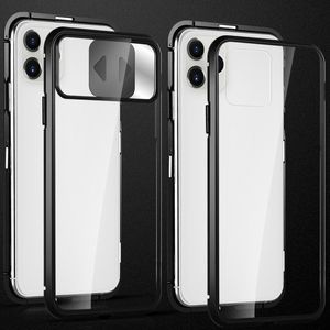 Wozinsky Wozinsky Magnetic Cam Slider Case magnetyczne etui 360 na cały telefon szkło na ekran osłona na aparat Huawei P40 Lite 5G czarny 7