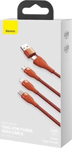 Kabel USB Baseus USB-C - 1.2 m Pomarańczowy (baseus_20210316134522) 5