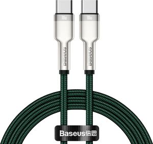 Kabel USB Baseus USB-C - USB-C 1 m Zielony (baseus_20210316150004) 1