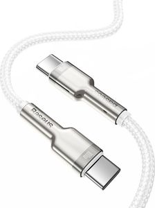 Kabel USB Baseus USB-C - USB-C 1 m Biały (baseus_20210316150659) 3