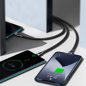 Kabel USB Baseus USB-C - USB-C + microUSB + Lightning 1.2 m Czarny (baseus_20210316135421) 12