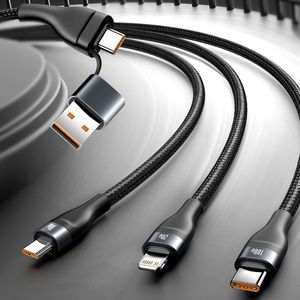 Kabel USB Baseus USB-C - USB-C + microUSB + Lightning 1.2 m Czarny (baseus_20210316135421) 13