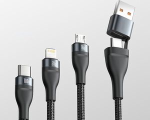 Kabel USB Baseus USB-C - USB-C + microUSB + Lightning 1.2 m Czarny (baseus_20210316135421) 14