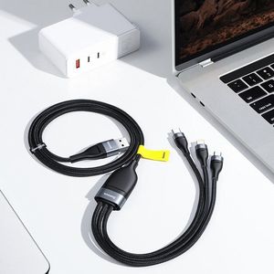 Kabel USB Baseus USB-C - USB-C + microUSB + Lightning 1.2 m Czarny (baseus_20210316135421) 18