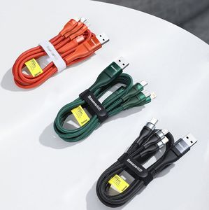 Kabel USB Baseus USB-C - USB-C + microUSB + Lightning 1.2 m Czarny (baseus_20210316135421) 20