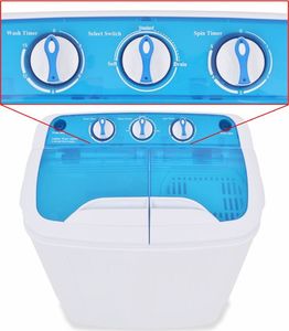 vidaXL Pralka wirnikowa z wirówką 50549 4