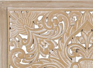 Beliani Dekoracja ścienna jasne drewno YONORA 2