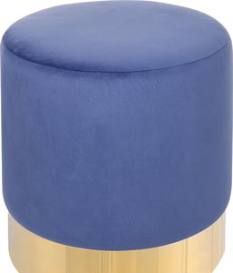 Beliani Puf welurowy 39 cm niebieski SOPHIA 2