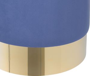 Beliani Puf welurowy 39 cm niebieski SOPHIA 3