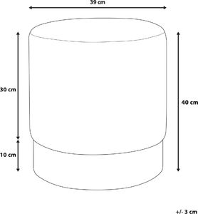 Beliani Puf welurowy 39 cm niebieski SOPHIA 6