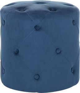 Beliani Puf welurowy 40 cm niebieski COROLLA 1