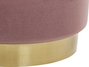 Beliani Zestaw 2 pufów ze schowkiem różowy GARLAND 4