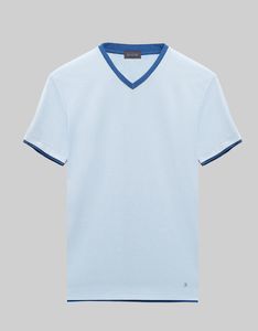 Borgio t shirt męski cannobio błękit rozmiar L 1