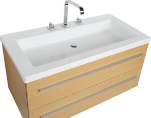 Beliani Zestaw mebli łazienkowych Barcelona beżowy 4