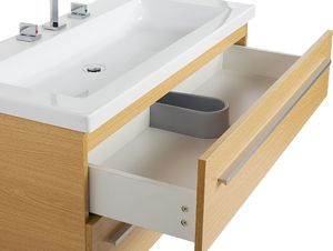 Beliani Zestaw mebli łazienkowych Barcelona beżowy 5