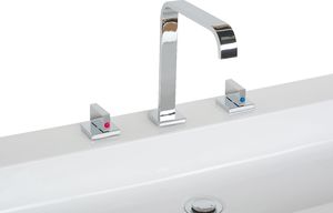 Beliani Zestaw mebli łazienkowych Barcelona beżowy 7