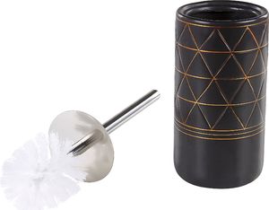 Beliani 5-częściowy zestaw akcesoriów łazienkowych czarny LANCO 2