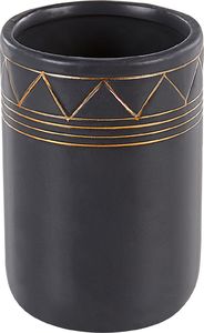 Beliani 5-częściowy zestaw akcesoriów łazienkowych czarny LANCO 3