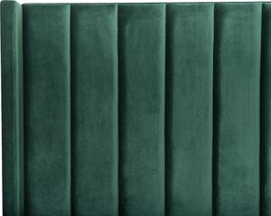 Beliani Łóżko welurowe 160 x 200 cm zielone VILLETTE 5