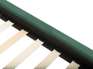 Beliani Łóżko welurowe 160 x 200 cm zielone VILLETTE 7