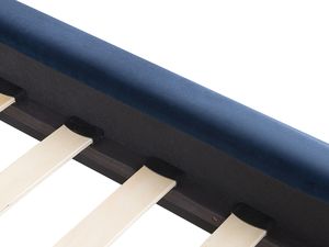 Beliani Łóżko welurowe 180 x 200 cm niebieskie MARVILLE 5