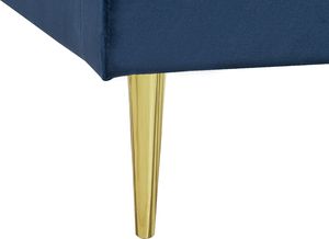 Beliani Łóżko welurowe 180 x 200 cm niebieskie MARVILLE 6