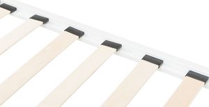 Beliani Łóżko metalowe 140 x 200 cm białe DINARD 5