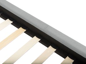 Beliani Łóżko welurowe 160 x 200 cm szare VILLETTE 6