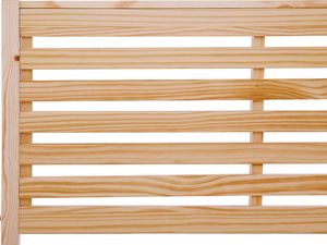 Beliani Łóżko drewniane 160 x 200 cm jasne CARNAC 5