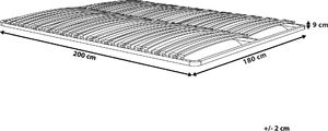 Beliani Stelaż pod materac 180 x 200 cm BASIC 8
