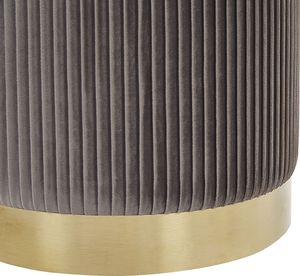 Beliani Zestaw 2 pufów ze schowkiem szary MIRAMAR 4