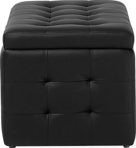 Beliani Puf ze schowkiem czarny MICHIGAN 5