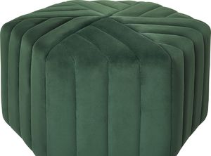 Beliani Puf welurowy 29 x 53 x 48 cm zielony MURIETTA 2