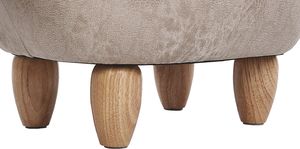 Beliani Pufa zwierzak ze schowkiem szara JUMBO 7