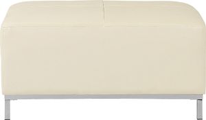 Beliani Otomana skórzana beżowa OSLO 2