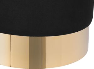 Beliani Puf welurowy 39 cm czarny SOPHIA 3