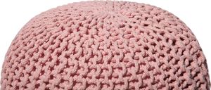 Beliani Puf 50 x 35 cm różowy CONRAD 3