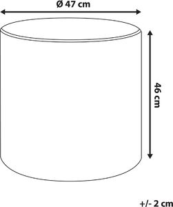 Beliani Puf welurowy 47 cm ciemnoniebieski LOVETT 2