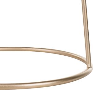 Beliani Stołek welurowy 35 cm szary DELCO 2