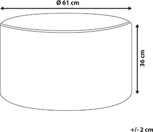 Beliani Puf okrągły 61 cm zielony MILLEN 2
