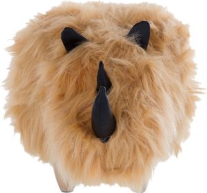 Beliani Pufa zwierzak futrzana beżowa WOOLLY 3