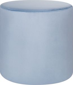 Beliani Puf welurowy 47 cm niebieski LOVETT 1