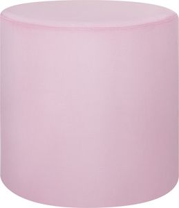 Beliani Puf welurowy 47 cm różowy LOVETT 1