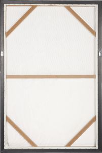 Beliani Obraz na płótnie w ramie 63 x 93 cm brązowo-biały FELTRINA 2