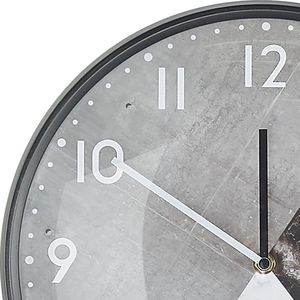 Beliani Zegar ścienny 33 cm czarno-biały DAVOS 2