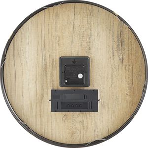 Beliani Zegar ścienny 43 cm brązowo-złoty BRUGG 2