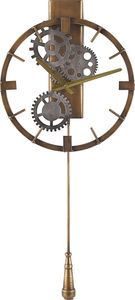 Beliani Zegar ścienny z wahadłem 30 cm złoty MARCOTE 1