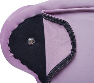 Beliani Szezlong welurowy prawostronny różowy NIMES 8