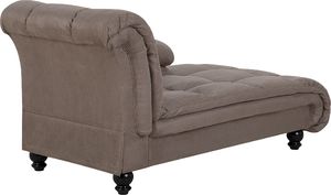 Beliani Szezlong brązowoszary LORMONT 4